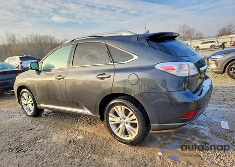 2011 Lexus Rx 450H z USA, uszkodzony, nr VIN JTJBC1BA7B2041239